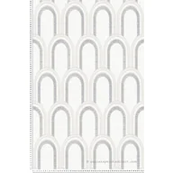 Tapety - Tapeta motyw art déco białym,szarym,srebrnymImetalicznym - 53 cm x 10.05 m - LIVINGWALLS - miniaturka - grafika 1