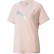 Koszulki i topy damskie - Koszulka damska Puma Evostripe Tee różowa 589143 36 - miniaturka - grafika 1