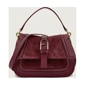 Torebki damskie - Furla Skórzana torebka na ramię FURLA FLOW MINI | zamsz - miniaturka - grafika 1