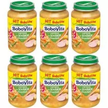 BoboVita Warzywa ze schabem i kluseczkami po 9 miesiącu Zestaw 6 x 190 g - Dania dla dzieci - miniaturka - grafika 1