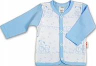 Kaftaniki dla niemowląt - KAFTANIK koszulka ROZPINANY MISIE BŁĘKIT 86 KLEKLE - miniaturka - grafika 1