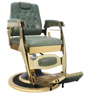 Fotele fryzjerskie - Fotel fryzjerski barberski hydrauliczny do salonu fryzjerskiego barber shop Cassus barberking - miniaturka - grafika 1