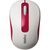Myszki - Rapoo M10 Plus biało-czerwona (180246) - miniaturka - grafika 1