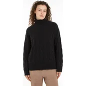 Swetry damskie - Tommy Hilfiger Wełniany golf | Regular Fit - miniaturka - grafika 1