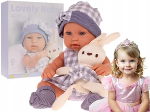 duża LALECZKA LALKA BOBAS dla dzieci nosidełko króliczek W OZDOBNYM ETUI - Lalki dla dziewczynek duża LALECZKA LALKA BOBAS dla dzieci nosidełko króliczek W OZDOBNYM ETUI - Lalki dla dziewczynek - miniaturka - grafika 1