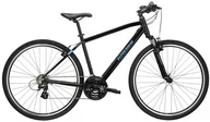 Rowery - Rower crossowy męski Kross Evado 2.0 M 28 L(21") czarny/niebieski połysk - miniaturka - grafika 1