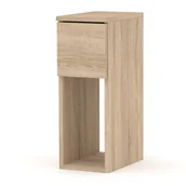 Szafki nocne - Szafka nocna mały nakastlik dąb sonoma figo stolik do sypialni 1 szuflada - miniaturka - grafika 1
