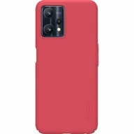 Etui i futerały do telefonów - Nillkin Etui z podstawką Super Frosted Shield do Realme 9 Pro, czerwone 6902048243934 - miniaturka - grafika 1