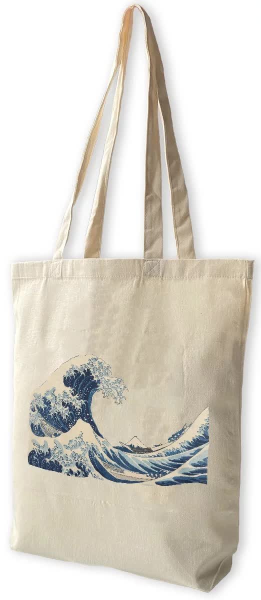 Torba bawełniana Wielka Fala w Kanagawie Katsushika Hokusai