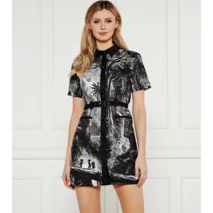 Desigual Sukienka z paskiem TROPIC - Sukienki - miniaturka - grafika 1
