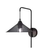 Lampy ścienne - Kinkiet W Czarny Metalowy Stylu Loft A0-H05 - miniaturka - grafika 1