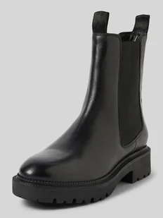 Buty skórzane z profilowaną podeszwą model ‘Kellin’ - Kozaki damskie - miniaturka - grafika 1