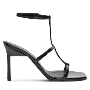 Sandały Calvin Klein Heel Gladi Sandal 90 Pat HW0HW02312 Czarny - Sandały damskie - miniaturka - grafika 1