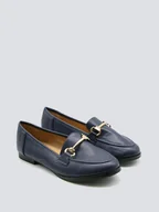 Mokasyny damskie - Bellucci Mokasyny w kolorze granatowym - miniaturka - grafika 1