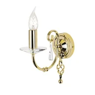 Lampy ścienne - Elstead Lighting Aegean 1Lt Wall Light Polished Brass AG1 POL BRASS Elstead kinkiet stylowy świecznikowy AG1 POL BRASS ) - miniaturka - grafika 1