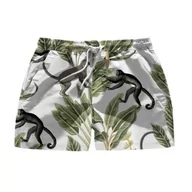 Kąpielówki męskie - Averie Męskie szorty Ezra Board, białe, L, biały, L - miniaturka - grafika 1