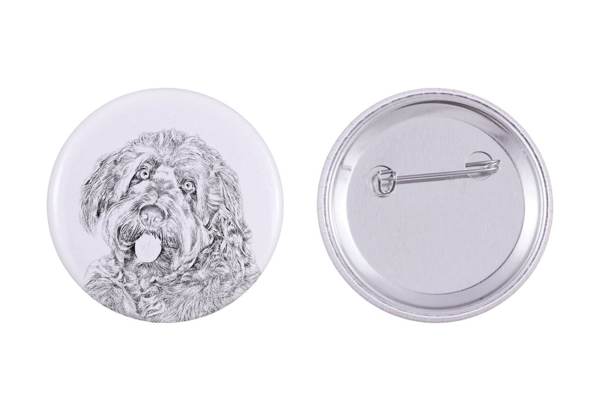 Otterhound, Pies na wydry - przypinka z twoim psem, dodaj własne foto, marka Art-Dog