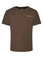 Koszulki męskie - Element T-Shirt Sbxe Prevent ELYZT00488 Brązowy Regular Fit - miniaturka - grafika 1