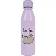 Butelki dla niemowląt - Pusheen The Cat Butelka  metalowa Bidon 600 ml - miniaturka - grafika 1