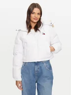 Kurtki damskie - Tommy Jeans Kurtka puchowa Alaska DW0DW19687 Biały Regular Fit - miniaturka - grafika 1