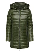 Kurtki damskie - ONLY Płaszcz pikowany w kolorze ciemnozielonym - miniaturka - grafika 1