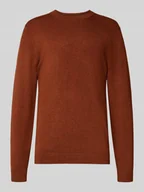 Swetry męskie - Sweter z dzianiny z prążkowanymi wykończeniami - miniaturka - grafika 1