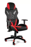 Fotele gamingowe - Fotel gamingowy DYNAMIQ V17 czarny/czerwony - miniaturka - grafika 1