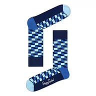 Skarpetki damskie - Happy Socks Filled Optic, kolorowe i zabawne, Skarpety dla kobiet i mężczyzn, Niebieski (41-46) - miniaturka - grafika 1