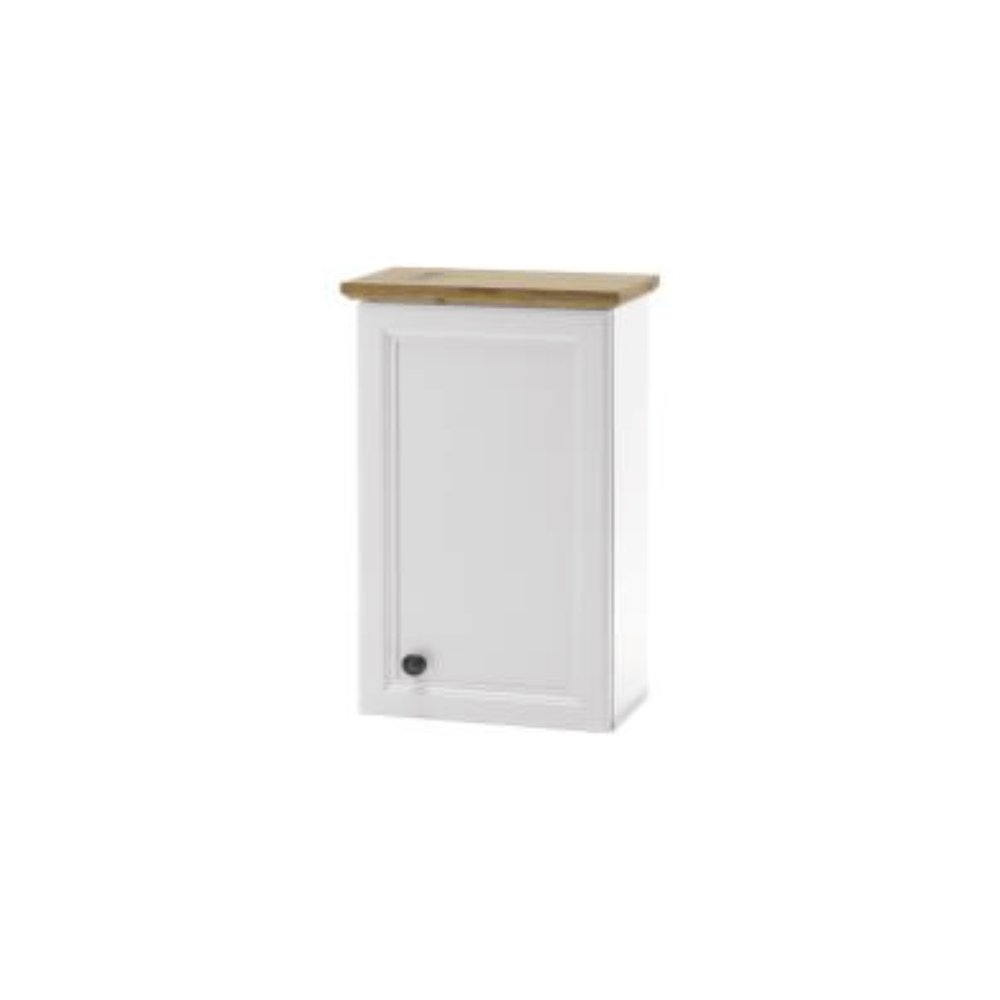 Kondela Szafka łazienkowa wisząca Toskana - biały / dąb rzemieślniczy