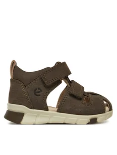 ECCO Sandały Mini Stride 76113102543 Khaki - Buty dla chłopców - miniaturka - grafika 1