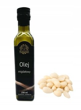 Olej Migdałowy ze słodkich Nieprażonych migdałów Tłoczony W Polsce 250ml
