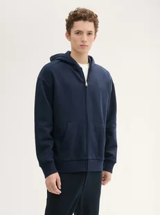 Bluza męska rozpinana streetwear Tom Tailor 1043506 M Granatowa (4067672967907) - Bluzy męskie - miniaturka - grafika 1