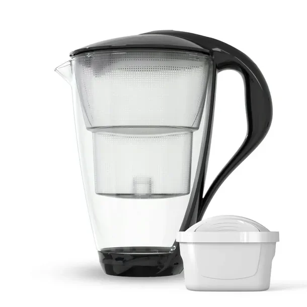 Szklany dzbanek filtrujący Dafi CRYSTAL LED 2 l czarny wkład Unimax