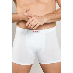 Bokserki męskie bawełniane z wewnętrzną gumą białe duże rozmiary Kappa K1201 - Majtki męskie - miniaturka - grafika 1