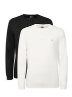 Koszulki męskie - Tommy Jeans Komplet longsleeve DM0DM22148 Czarny Slim Fit - miniaturka - grafika 1