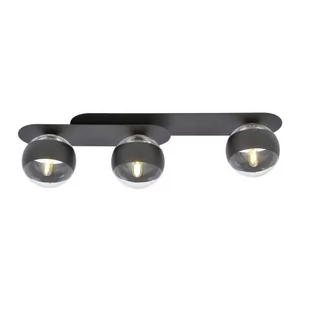 Emibig Plaza lampa sufitowa 3-punktowa czarna/stripe 1121/3 - Lampy sufitowe - miniaturka - grafika 1