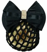 Akcesoria jeździeckie - Harry''s Horse Siatka na włosy z kokardą i aplikacją z cyrkonii - miniaturka - grafika 1
