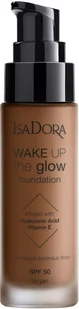 IsaDora Wake Up the Glow Foundation SPF50 9W - Podkłady do twarzy - miniaturka - grafika 1