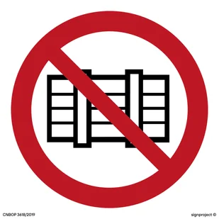 BA004 NIE ZASTAWIAĆ, FS - FOLIA SAMOPRZYLEPNA FOTOLUMINESCENCYJNA; (200X200MM) - Systemy ekspozycyjne i znaki informacyjne - miniaturka - grafika 1