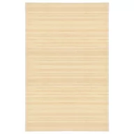 Dywaniki łazienkowe - vidaXL Mata bambusowa na podłogę, 100 x 160 cm, naturalna 247200 - miniaturka - grafika 1