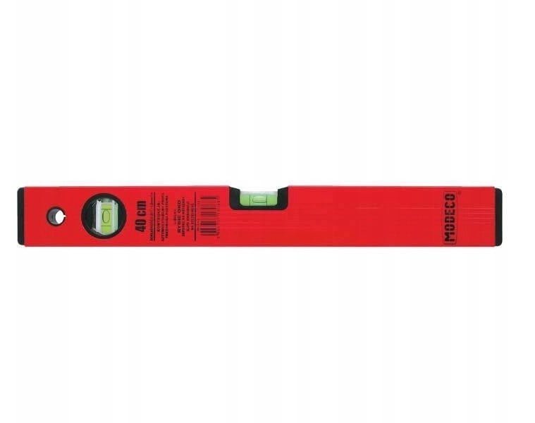 EXPERT POZIOMNICA MALOWANA 40CM, 90°, 0°, SPADEK 2,3%, SHOCK PROTEKT