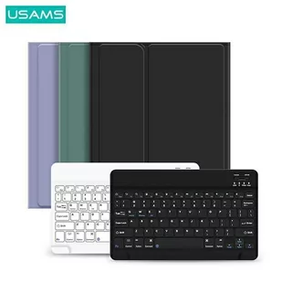 USAMS Etui Winro z klawiaturą iPad Pro 11" fioletowe etui-biała klawiatura/purple cover-white keyboard IP011YRXX03 (US-BH645) - Etui do tabletów - miniaturka - grafika 1