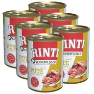 Mokra karma dla psów - Rinti Kennerfleisch Pute karma mokra dla psa - indyk 6x400g - miniaturka - grafika 1