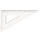 Linijki, ekierki - TETIS Ekierka plastikowa prostokątna 14,5 cm BL004-B - miniaturka - grafika 1