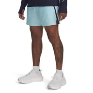 Spodenki męskie - Męskie Spodenki UNDER ARMOUR UA LAUNCH 5'' SHORTS 1382617-494 – Niebieski - miniaturka - grafika 1