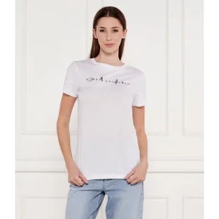 Armani Exchange T-shirt Regular Fit - Koszulki i topy damskie - miniaturka - grafika 1