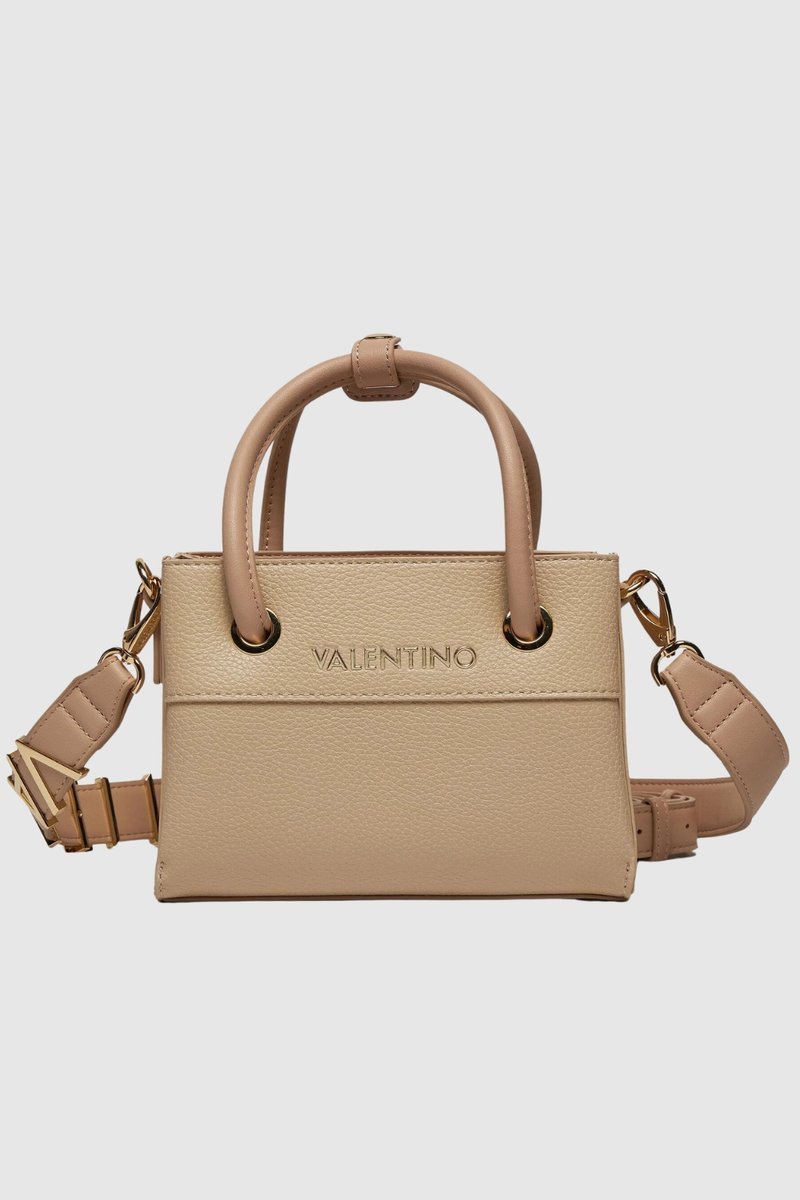 VALENTINO Mała ecru torebka Alexia