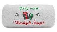 Ręczniki - pat15.net Duży ręcznik haft Wesołych Świąt prezenty 140x70 660 - miniaturka - grafika 1