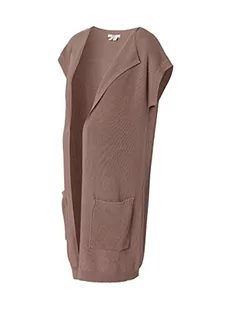 ESPRIT Maternity Damski kardigan z dzianiny bez rękawów, szarobrązowy - 056, 44 - Swetry damskie - miniaturka - grafika 1