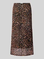 Spódnice - Spódnica midi ze szwem działowym model ‘ELIF’ - miniaturka - grafika 1